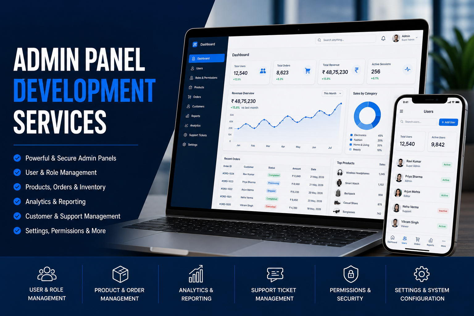 Admin Panel Development preview