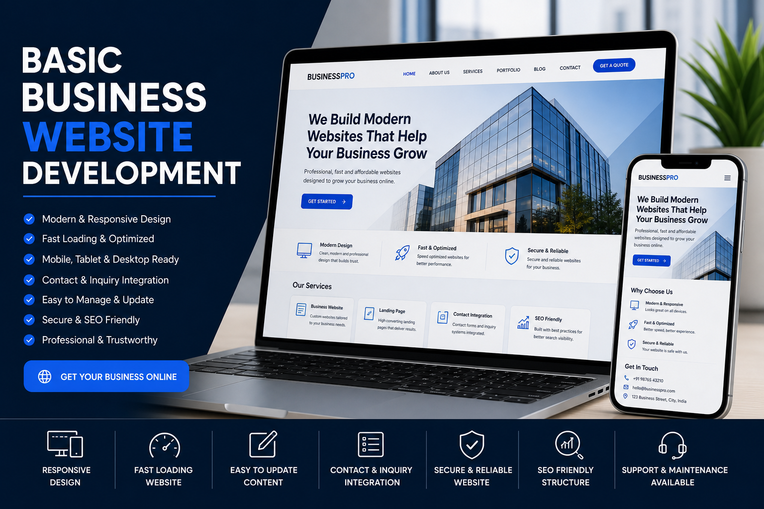 Basic Business Website Development preview