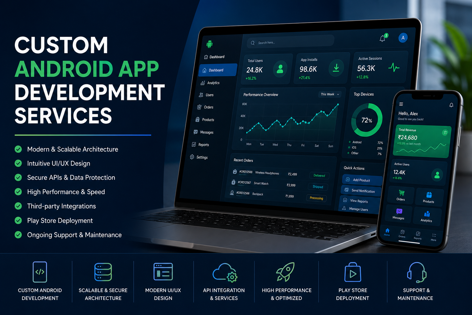 Custom Android App Development preview