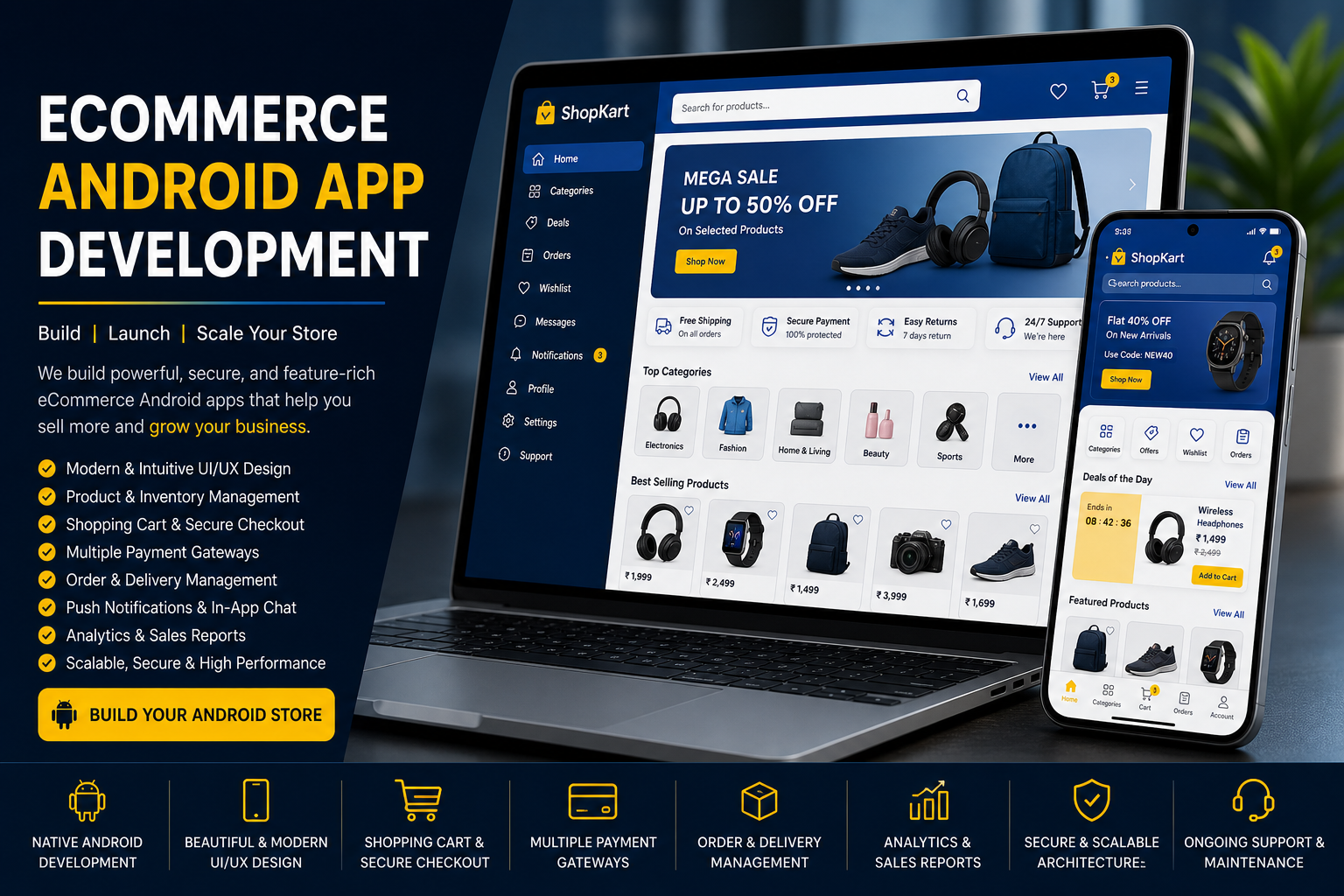 eCommerce Android App Development preview