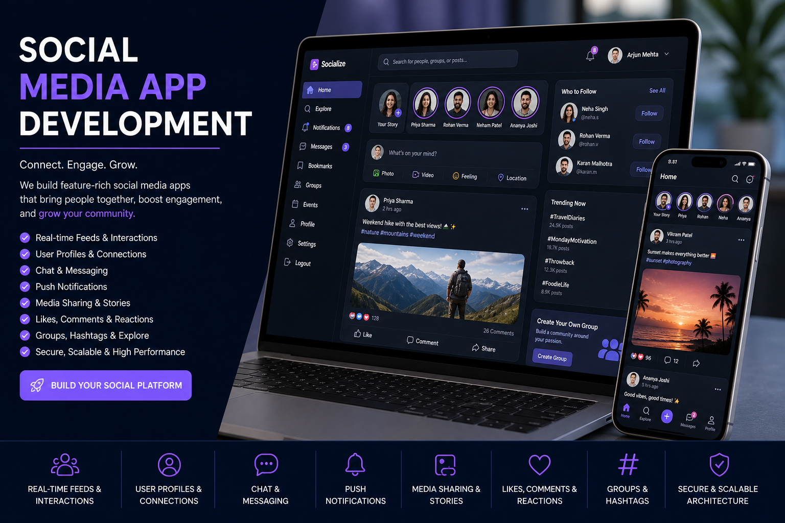 Social Media App Development preview